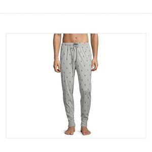 Polo Ralph Lauren mens Sz S pony player gray blue jogger lounge pants